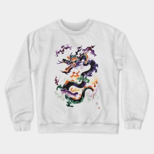 Traditional Shining Dragon Crewneck Sweatshirt